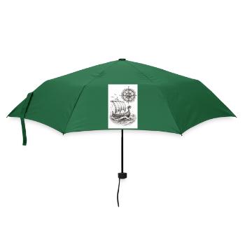 Navire à voile Compass Viking - Parapluie standard - vert bouteille - Devant