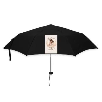 Mutter Tochter  - Regenschirm (klein) - Schwarz - Vorne