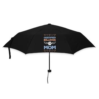 Motif de maman Bouledogue certifiée - Parapluie standard - noir - Devant
