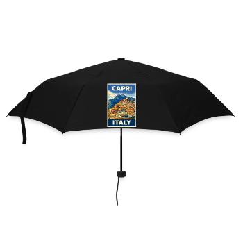 Capri Italy – Vintage Reiseposter Mediterran - Regenschirm (klein) - Schwarz - Vorne