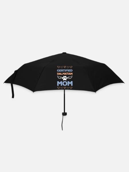 Zertifizierte Dalmatiner-Mama - Regenschirm (klein) - Schwarz