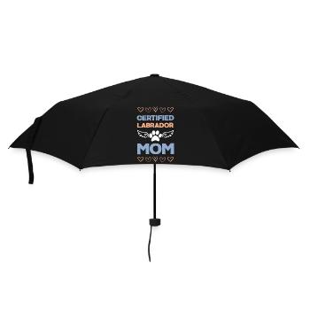 Zertifizierte Labrador Mama - Regenschirm (klein) - Schwarz - Vorne