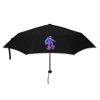 Néon Vapor Skateboarder - Parapluie standard - noir - Devant