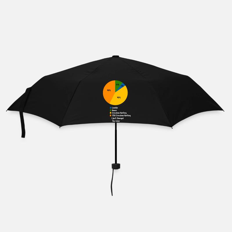 Drôle de diagramme circulaire pour chasse à l’arbalète - Parapluie standard - noir