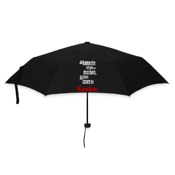 Das kannste schon so machen... - Regenschirm (klein) - Schwarz - Vorne