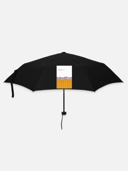 Perfection Minimalist Irony Design - Regenschirm (klein) - Schwarz