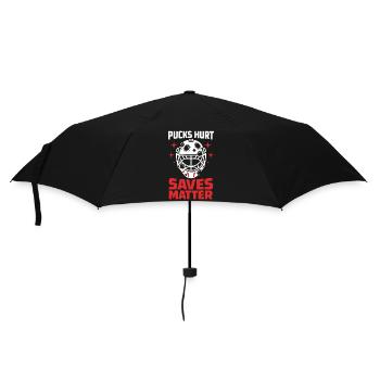 Hockey Goalie Geschenk Goalie Life Hockey Goalie - Regenschirm (klein) - Schwarz - Vorne