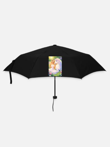 Unicorn Dreams - Umbrella (small) - black