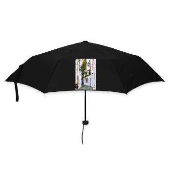 Belle ville de Cadaques en Espagne - Parapluie standard - noir - Devant