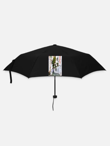 Schöne Stadt Cadaques in Spanien - Regenschirm (klein) - Schwarz
