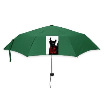 Mi lé out papa 974 - Parapluie standard - vert bouteille - Devant