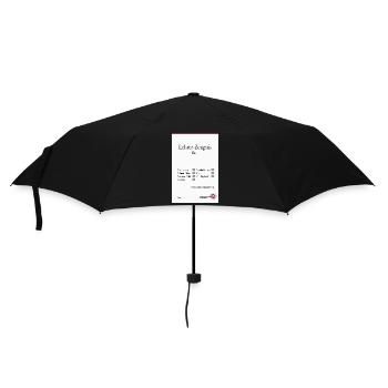 Lehrer Zeugnis Lustiges Abschiedsgeschenk - Regenschirm (klein) - Schwarz - Vorne