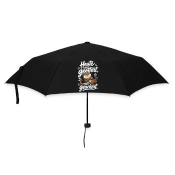 Heute Wird Geottert Lustiger Otter Spruch - Regenschirm (klein) - Schwarz - Vorne