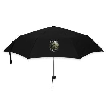 Da leck mich doch am Barsch – Flussbarsch | Angler - Regenschirm (klein) - Schwarz - Vorne