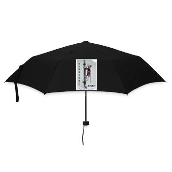 Karriereleiter Ratte Karikatur - Regenschirm (klein) - Schwarz - Vorne