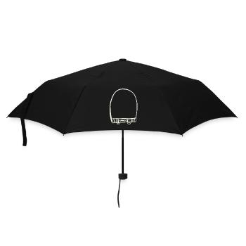 White cap - Umbrella (small) - black - Front