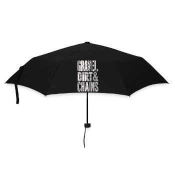 Gravel Bike Gift Shirt - Umbrella (small) - black - Front