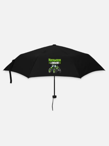 Nachwuchs Landwirt Bauer Traktor - Regenschirm (klein) - Schwarz