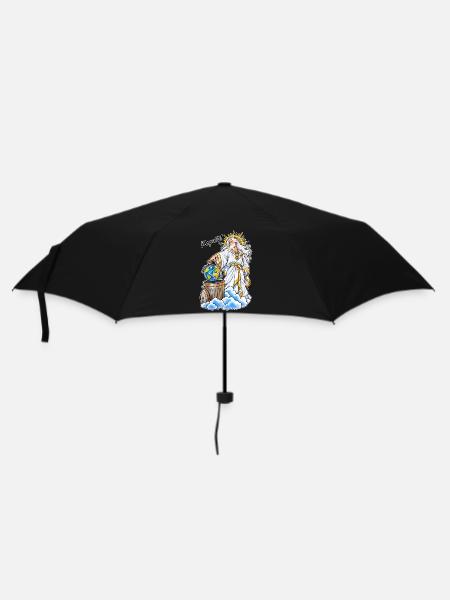 Kaputt! - Regenschirm (klein) - Schwarz