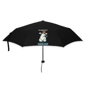 Capybara Ragebait Immune Jugendwort 2026 Geschenk - Regenschirm (klein) - Schwarz - Vorne