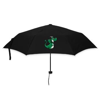 Drachen witzig süss - Regenschirm (klein) - Schwarz - Vorne