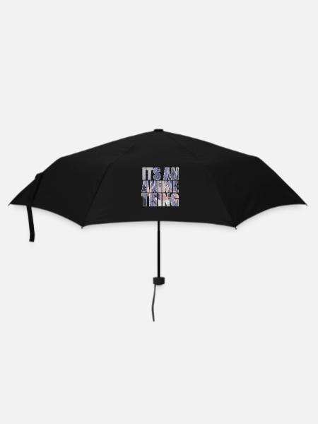 Its an anime thing with anime girl in the background - Umbrella (small) - black