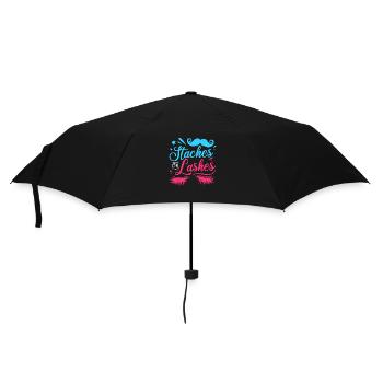 Nachwuchs Baby Schwangerschaft Gender Reveal Team - Regenschirm (klein) - Schwarz - Vorne