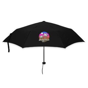 Santa Cruz California vintage retro Surfer Boarder - Regenschirm (klein) - Schwarz - Vorne