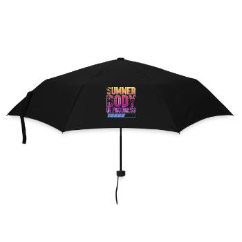 Sommer Body coole shirts ch / at - Regenschirm (klein) - Schwarz - Vorne
