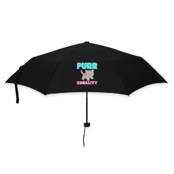 Purr-Sonality - Umbrella (small) - black - Front