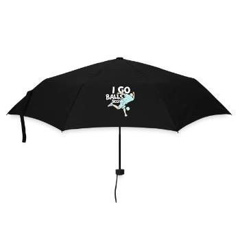 I Go Balls Deep Bowler BowlingTeam Player - Umbrella (small) - black - Front
