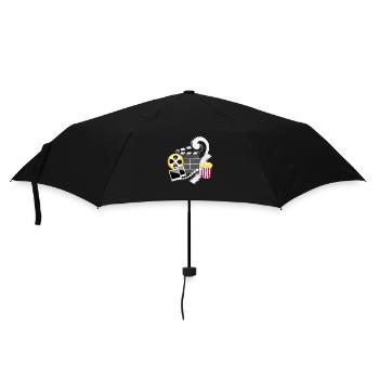 Retro film industry - Umbrella (small) - black - Front