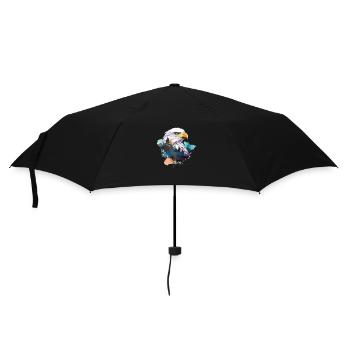Eagle Head Nature Wilderness Forest Trees Art - Umbrella (small) - black - Front