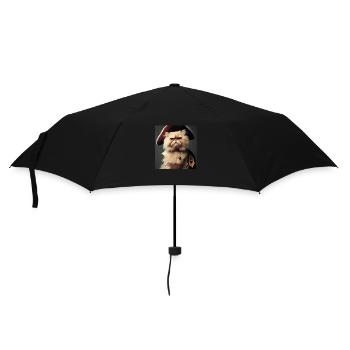 Persian cat Negan as a pirate - Umbrella (small) - black - Front