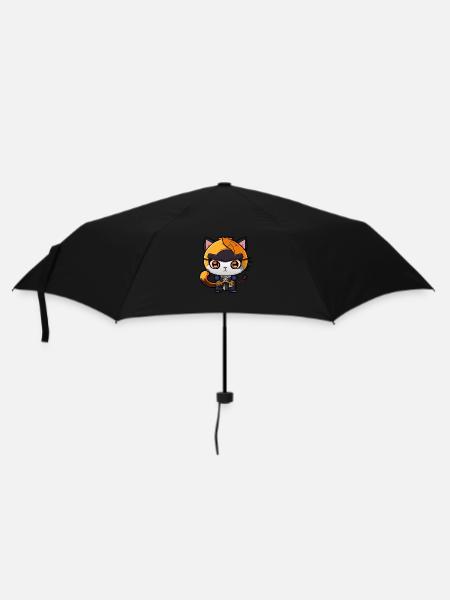 Ninja Cat Kung Fu Kitty - Umbrella (small) - black