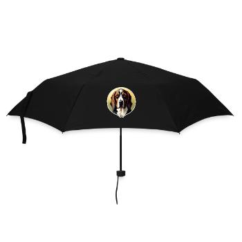 basset hound - Umbrella (small) - black - Front