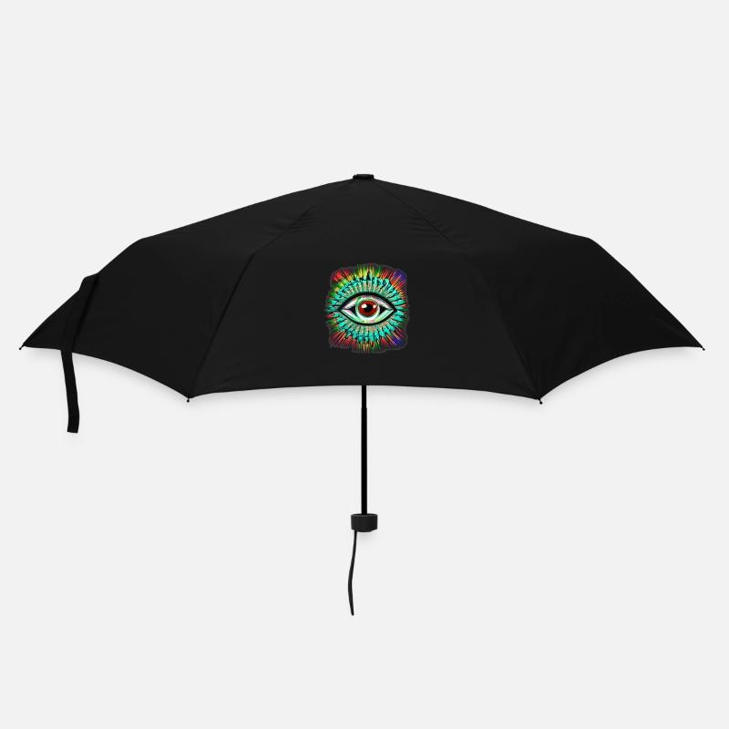 Oeil Psychédélique - Parapluie standard - noir