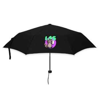 Graffiti Raccoon - Loco Animal Squad - Regenschirm (klein) - Schwarz - Vorne