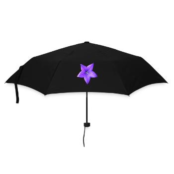 purple flower - Umbrella (small) - black - Front