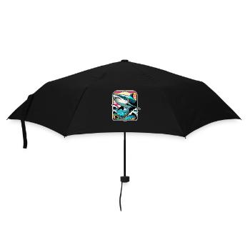 Hai - Regenschirm (klein) - Schwarz - Vorne