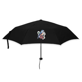 Spechtmeise Kleiber - Regenschirm (klein) - Schwarz - Vorne