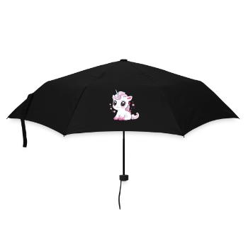 Cute Unicorn - Umbrella (small) - black - Front