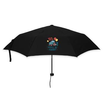 Cooler Traktor 1. Geburtstag: Bestseller Geschenk! - Regenschirm (klein) - Schwarz - Vorne