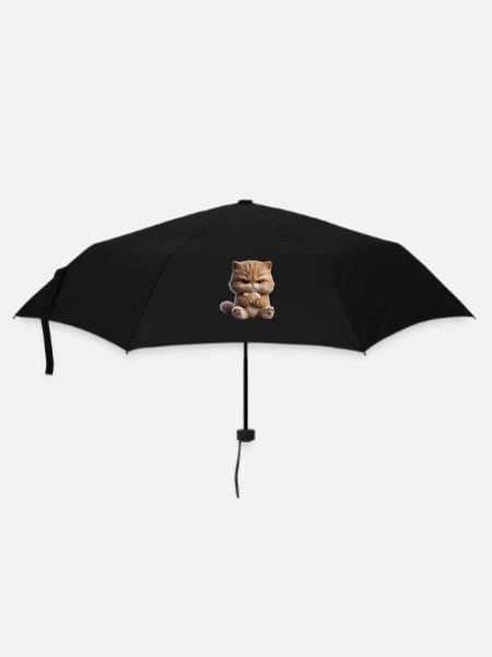 Cat Grim 1 - Umbrella (small) - black
