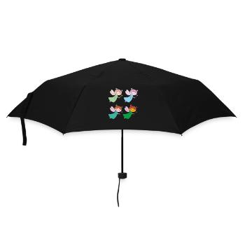 fee 4fach bunt - Umbrella (small) - black - Front