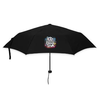 Passionate coding - Umbrella (small) - black - Front