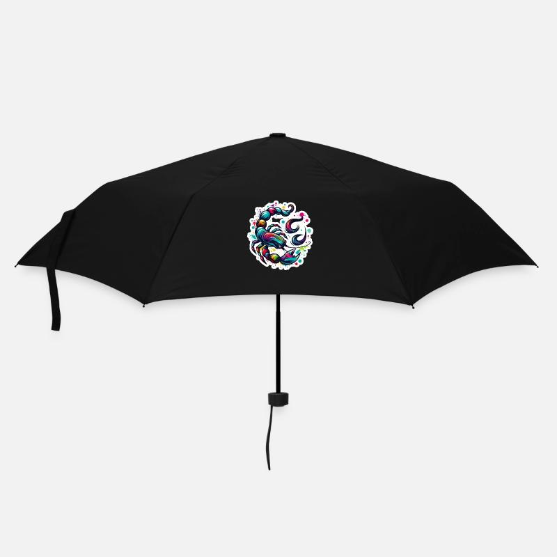 Zodiac Scorpion - Regenschirm (klein) - Schwarz