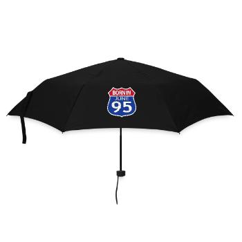 Né(e) en Juin 1995 - Parapluie standard - noir - Devant