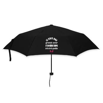 Je suis une grande soeur t-shirt femme humour - Parapluie standard - noir - Devant