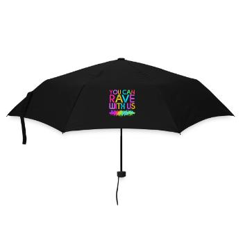 Rave Raver Musique techno Techno basse Table de mixage - Parapluie standard - noir - Devant